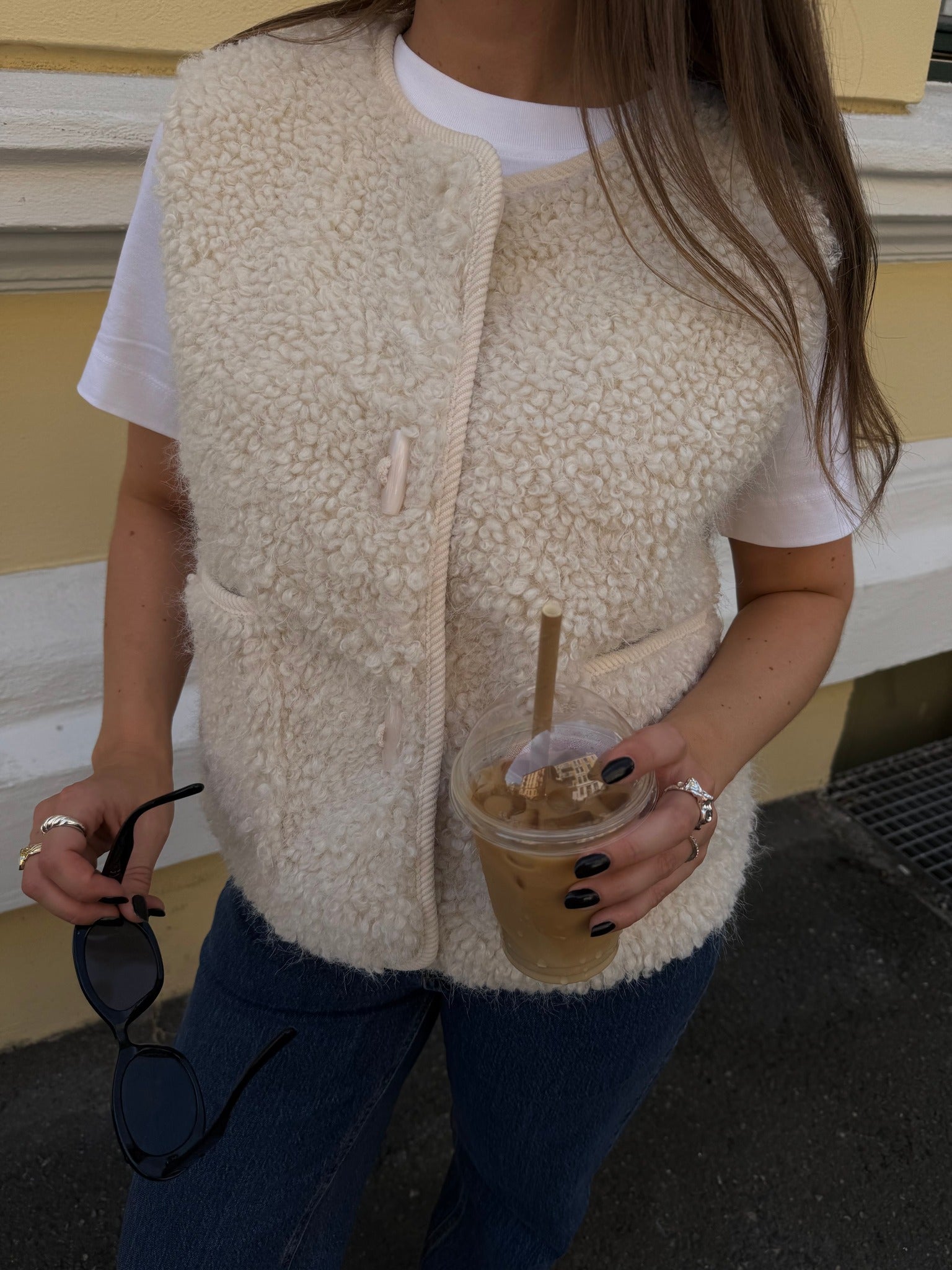 OBJIDUNA Otw Gilet - White Sand